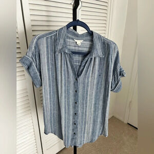 CASLON - Albia Stripe Woven Shirt -